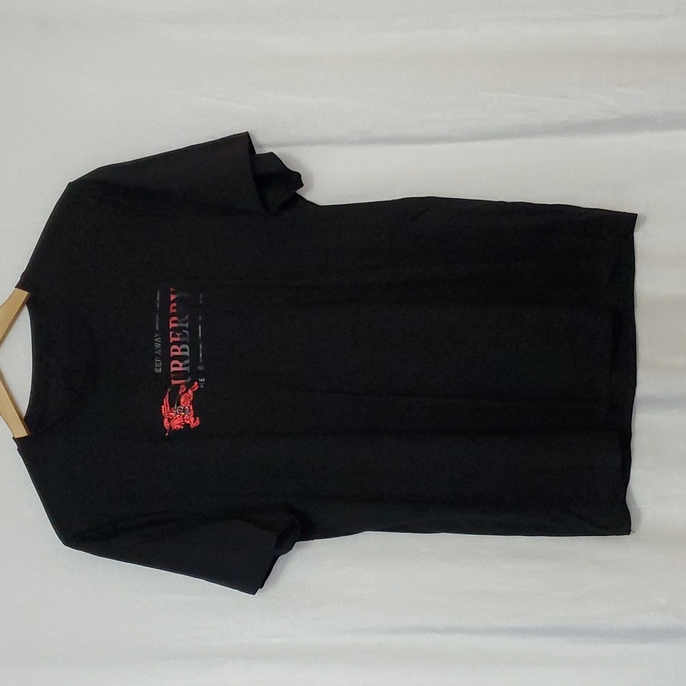 BURBERRY Black Short Sleeve T-Shirt